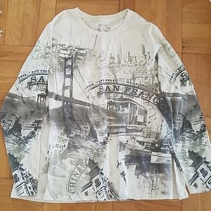 San Francisco themed long sleeve top